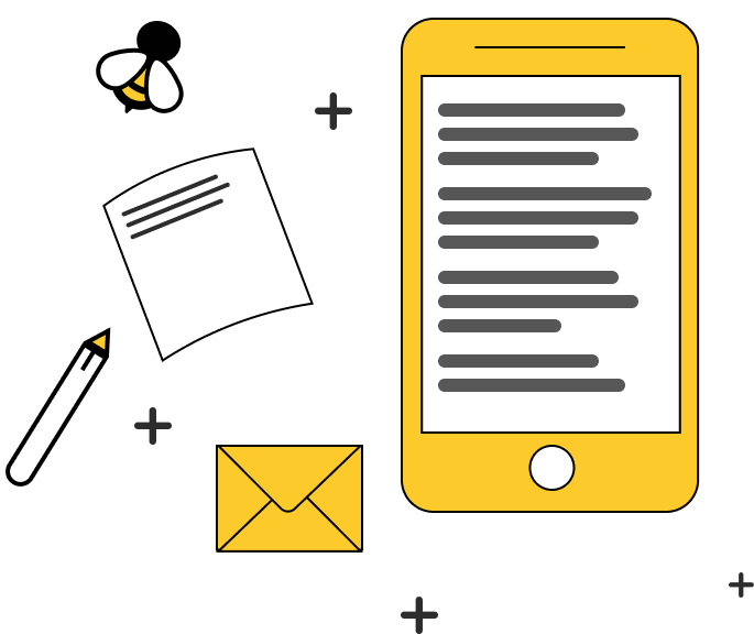 hero image van de contactpagina van Hiveofmarketing, een marketing blog.